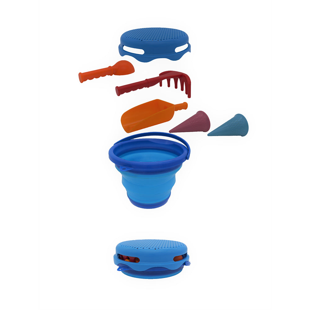 Schildkröt 7in1 Sand Toys Falteimer Set