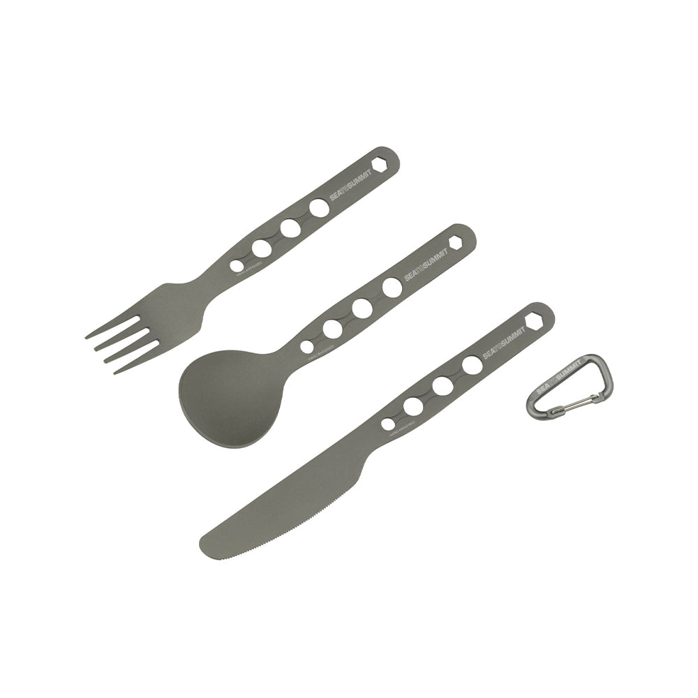 Alpha Cutlery (Messer, Gabel, Löffel) – Campingbesteck Set