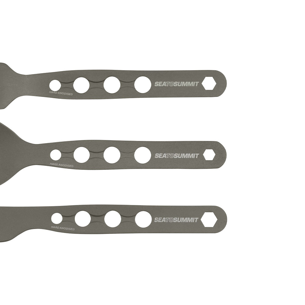 Alpha Cutlery (Messer, Gabel, Löffel) – Campingbesteck Set