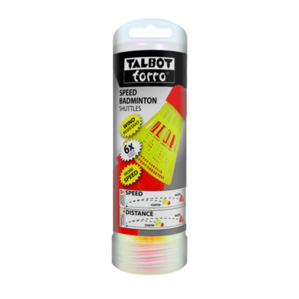 Talbot-Torro Speed-Badminton Shuttles (6 Stück)