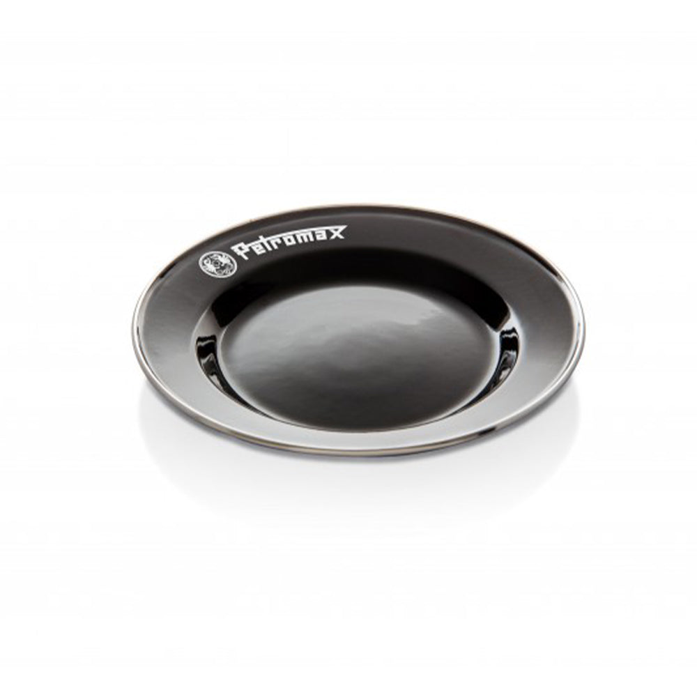 Petromax Emaille Teller in schwarz/weiß 2er-Set