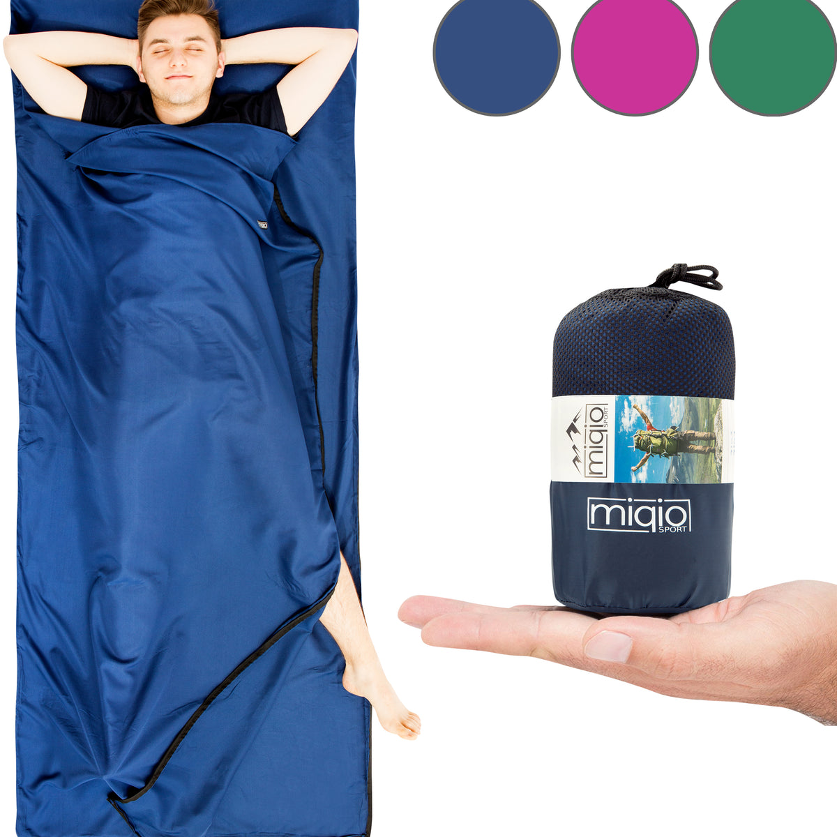 mikrofaser schlafsack MIQIO 2in1 Hüttenschlafsack aus Wähle Deine Größe:7.5 Camp David Langarmhemd Webstruktur Category:Rahmen & Anbauteile_Unisex