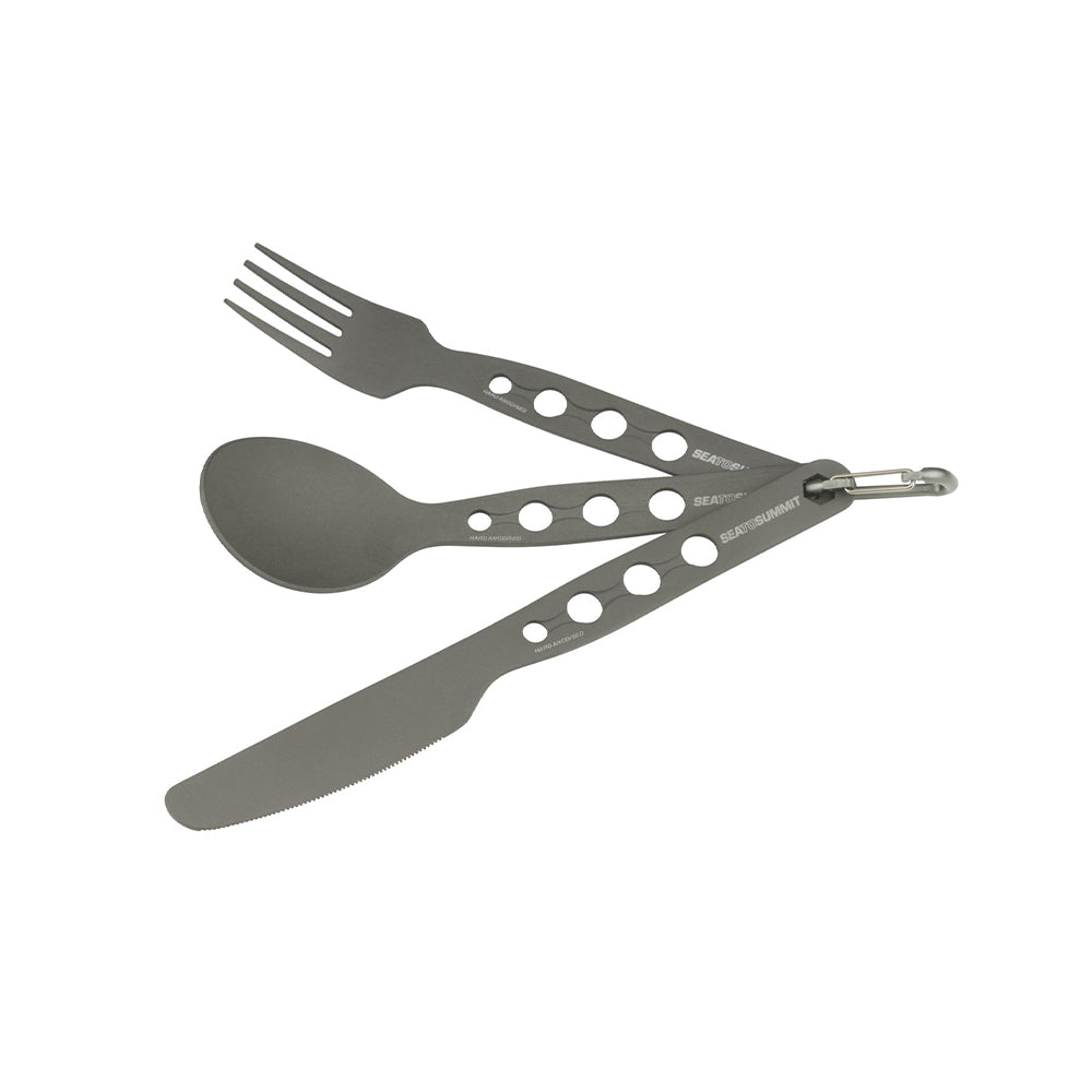 Alpha Cutlery (Messer, Gabel, Löffel) – Campingbesteck Set