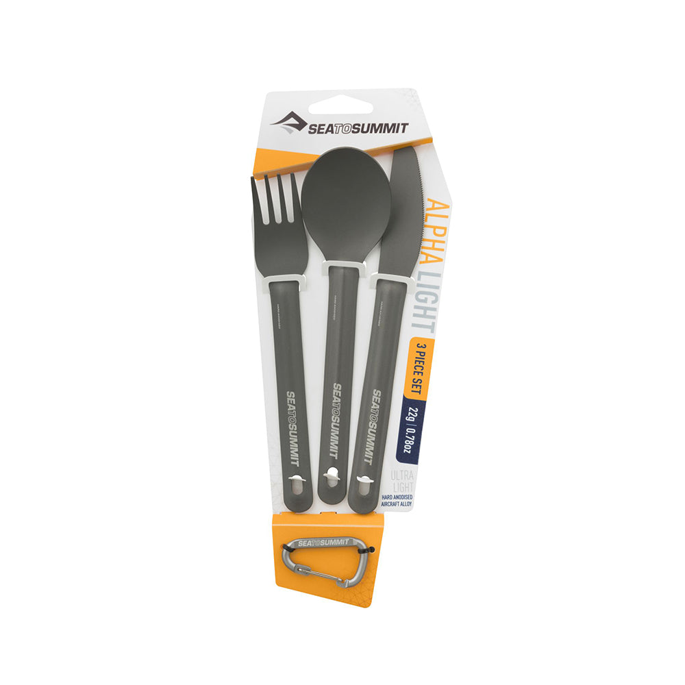 Alphalight Cutlery (Messer, Gabel, Löffel) – Campingbesteck Set